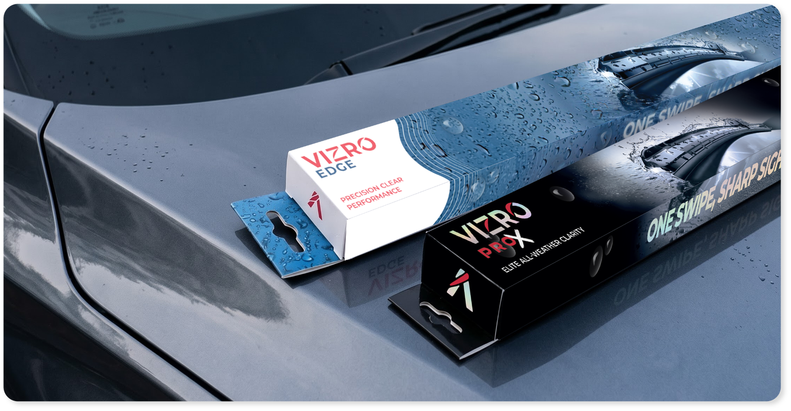 Vizro wiper blades and packaging